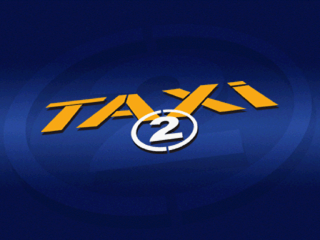 Taxi 2 title screen for Playstation